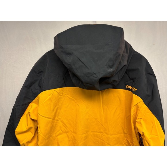 Oakley TNP TBT Shell Jacket Mens Amber Yellow Blackout Snowboard Ski XL NWT - Picture 8 of 12
